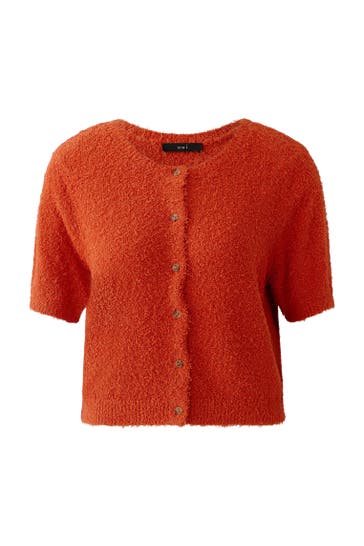 OUI Strickjacke burnttangarine