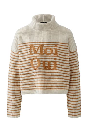 OUI Pullover offwhitecamel