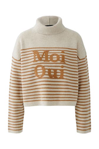 OUI Pullover offwhitecamel