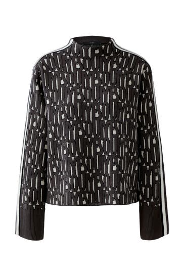 OUI Pullover offwhiteblack
