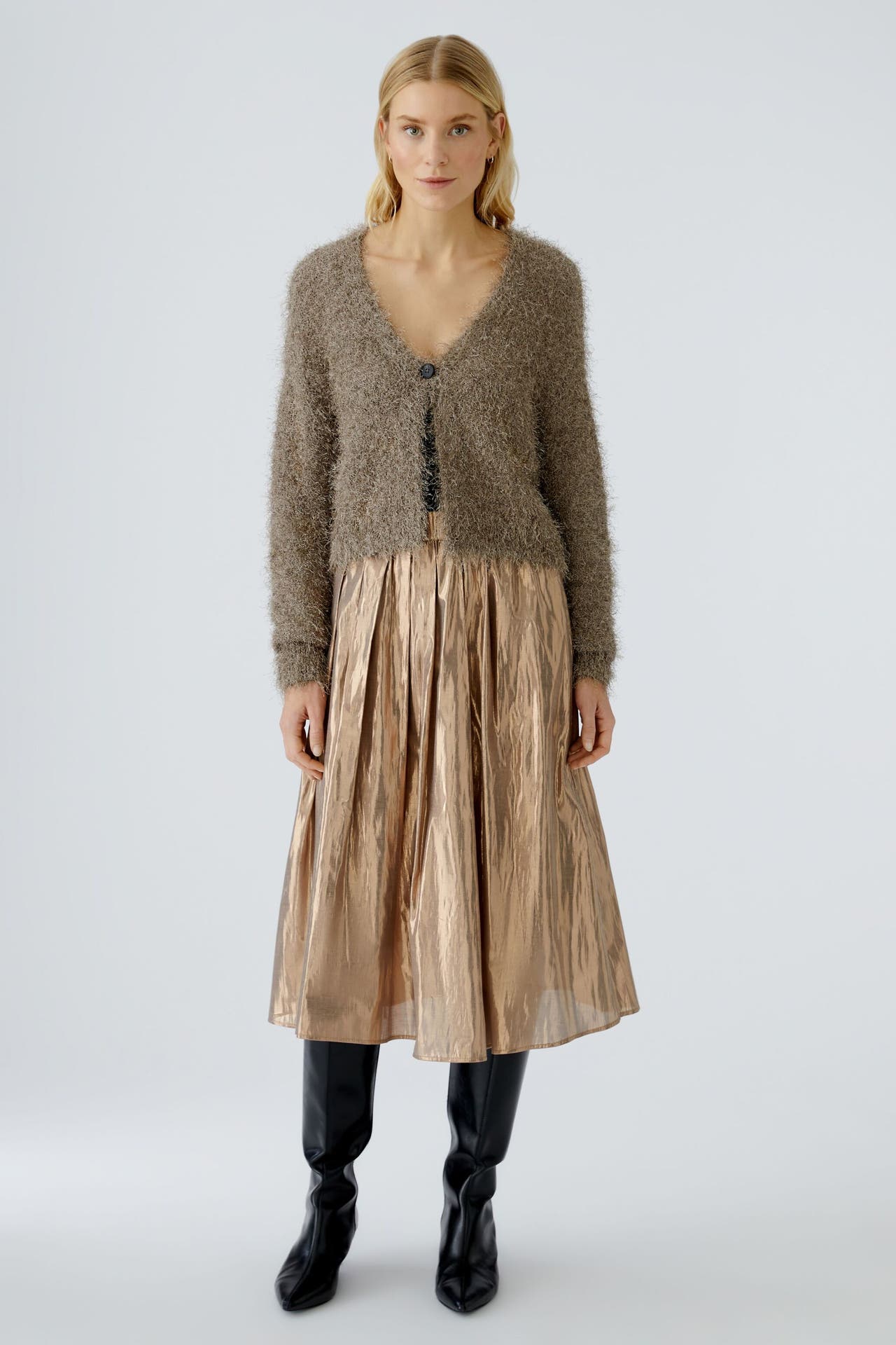 OUI Strickjacke smokeytaupe, Bild 1
