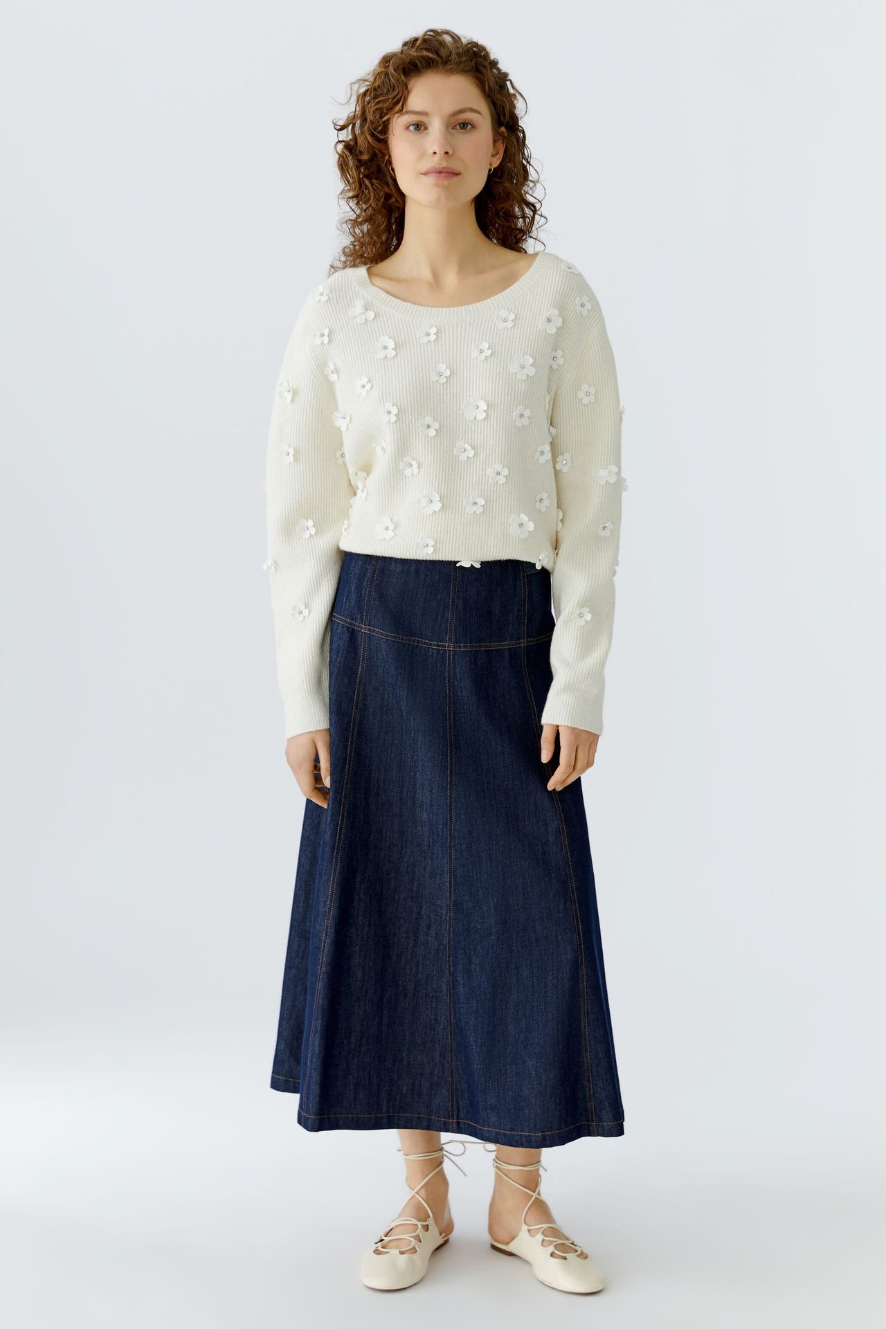 OUI Pullover gardenia, Bild 1
