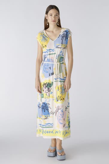 OUI Casual-Kleid yellowblue