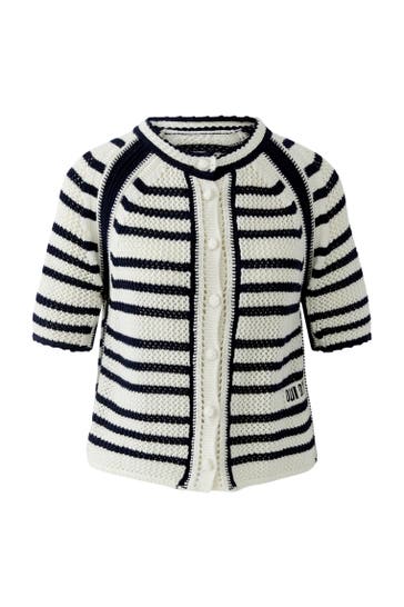 OUI Strickjacke whiteblue