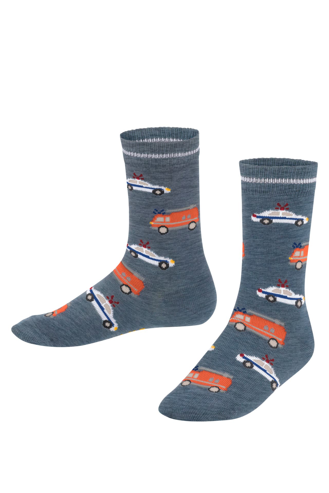 FALKE Socken Police and Fire Cars, Bild 1