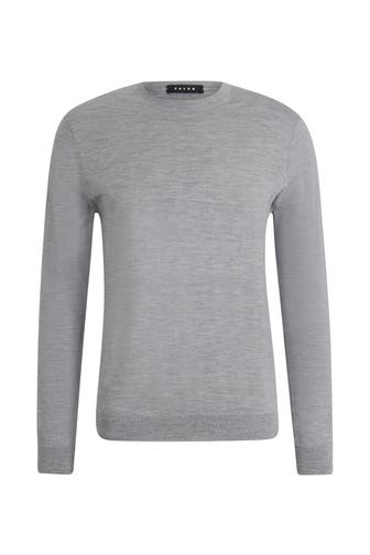 FALKE Pullover Premium Merino Wool light greymel. (3390)