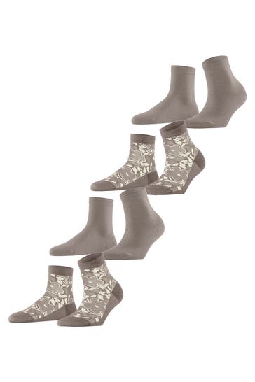 ESPRIT Socken Geranium Flower 4-Pack sortiment (0020)