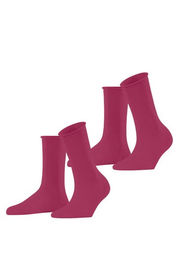 ESPRIT Socken Basic Pure 2-Pack pink berry (8544)