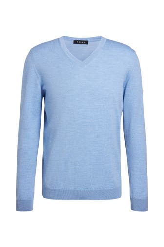 FALKE Pullover Pure Merino Wool azur mel. (6857)
