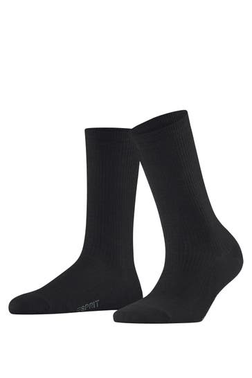 ESPRIT Socken Reflection Rib black (3000)