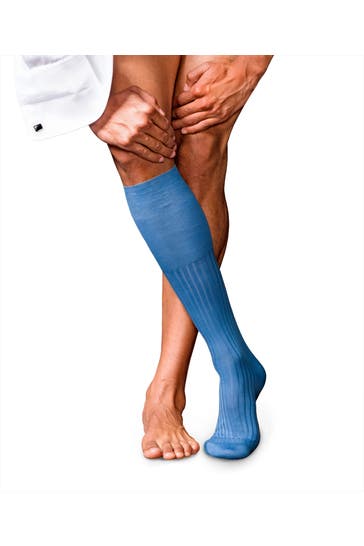 FALKE Socken No. 13 Finest Piuma Cotton bleue (6543)