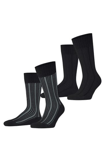 ESPRIT Socken Plush Rib 2-Pack black (3000)