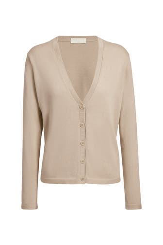 FALKE Strickjacke Cotton Knit zement (4077)