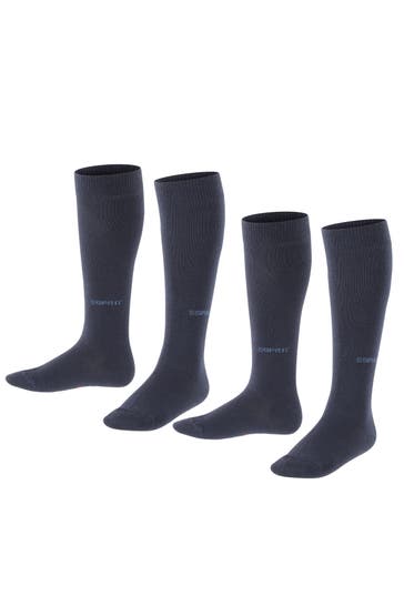 ESPRIT Kniestrümpfe Foot Logo 2-Pack