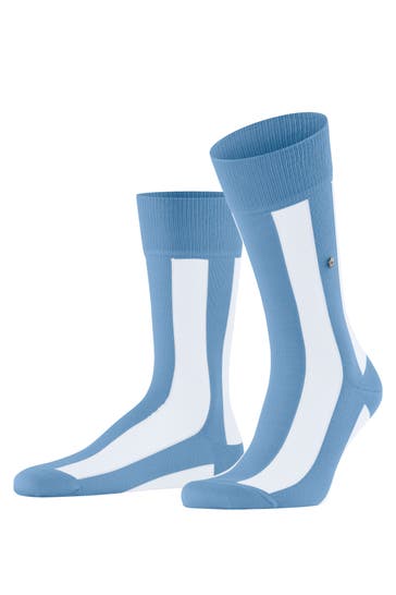 BURLINGTON Socken Retro Lines light blue (6541)