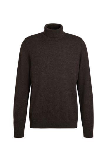 FALKE Pullover Pure Lambswool brown mel. (5106)