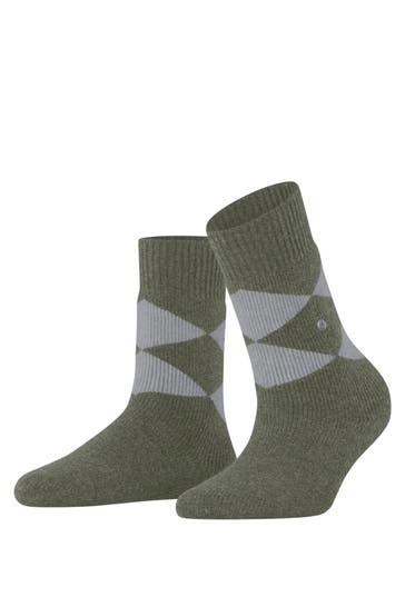 BURLINGTON Hausschuhe Cosy Argyle juniper (7755)