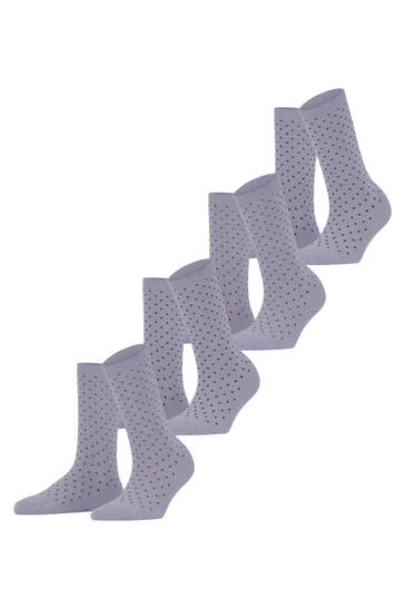 ESPRIT Socken Fine Dot 4-Pack blue fog (6850)