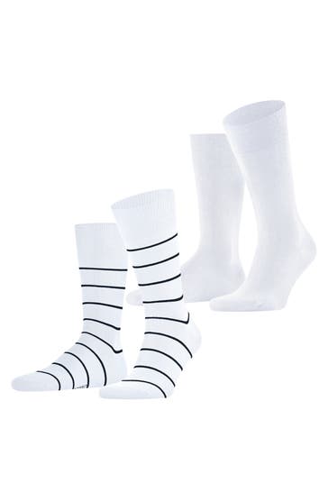 ESPRIT Socken Modern Stripe 2-Pack white (2000)