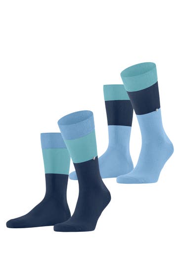 BURLINGTON Socken Magic Mismatch 2-Pack royal blue (6000)