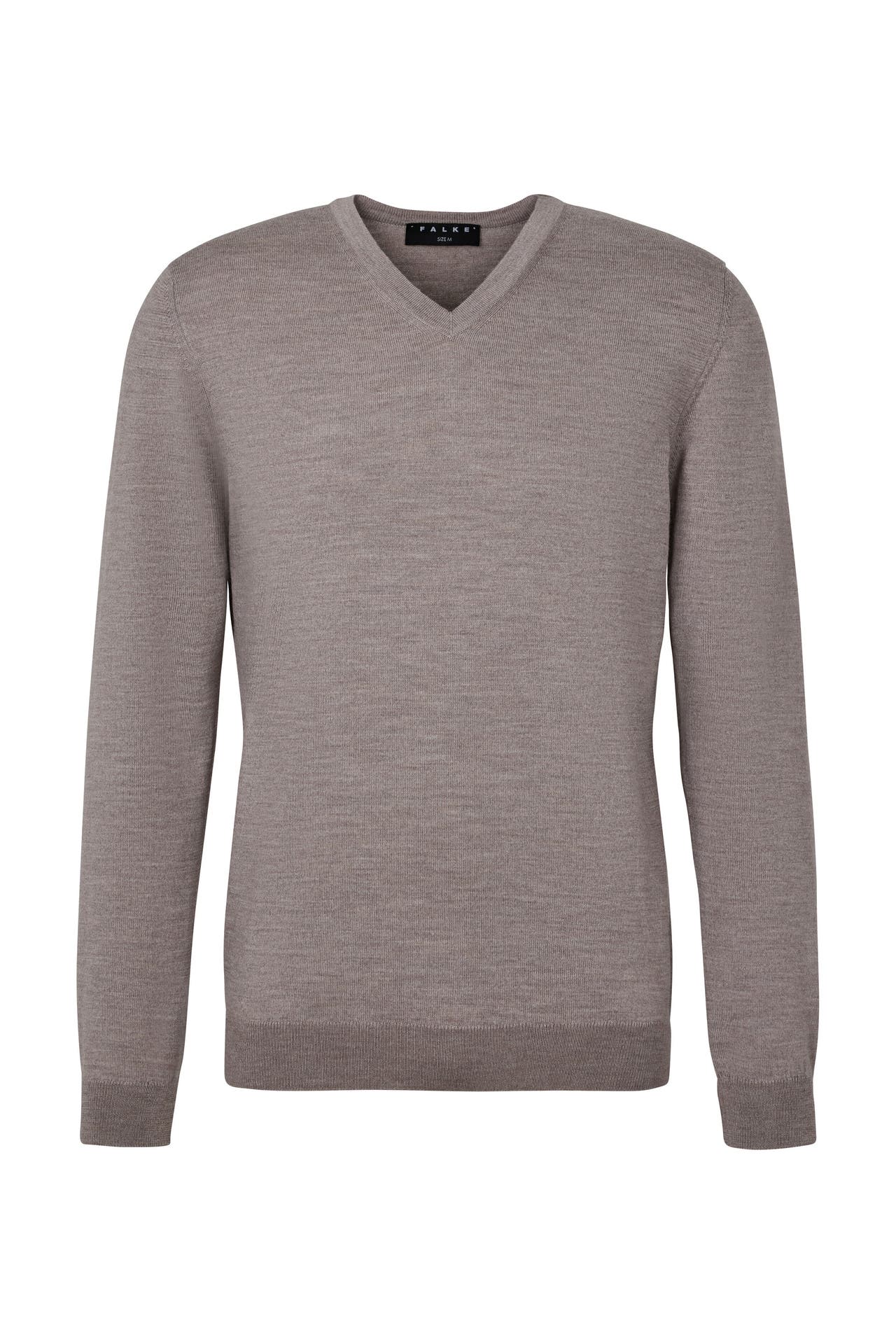 FALKE Pullover Pure Merino Wool capino mel (4078), Bild 1