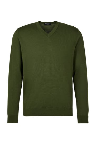 FALKE Pullover Premium Merino Wool olive (7750)