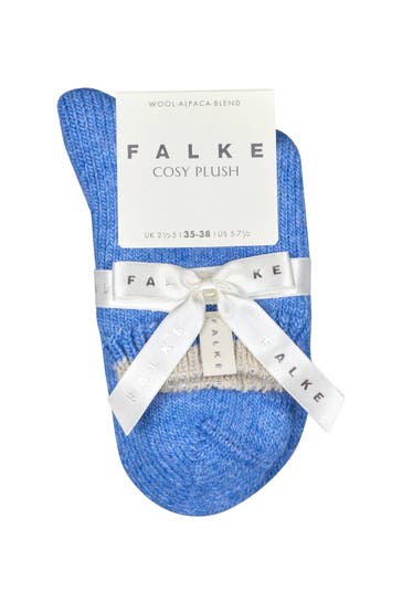 FALKE Socken Cosy Plush Gifting OG ribbon blue (6318)