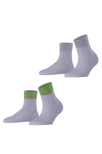 ESPRIT Socken Retro Glitter 2-Pack blue fog (6850)