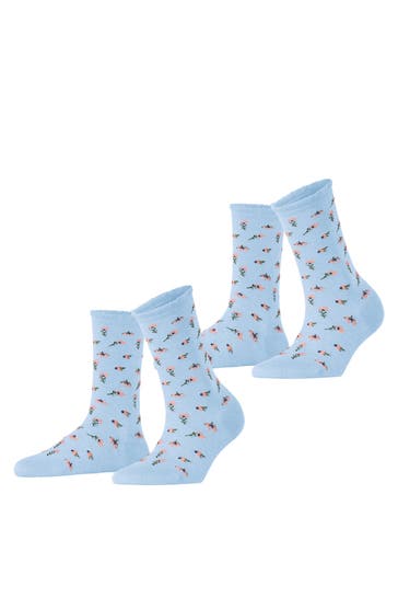 ESPRIT Socken Petite Flowers 2-Pack cloud (6293)