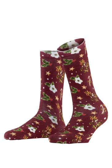 BURLINGTON Socken Fancy Christmas wine (8010)