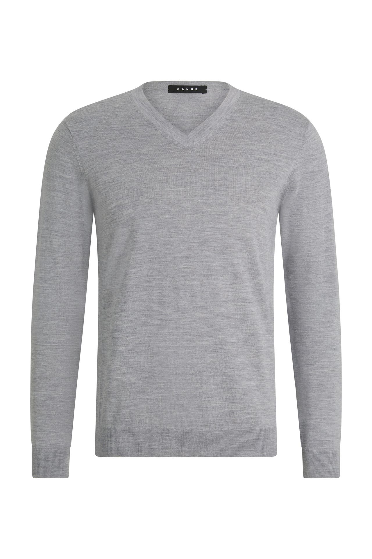 FALKE Pullover Premium Merino Wool light greymel. (3390), Bild 1