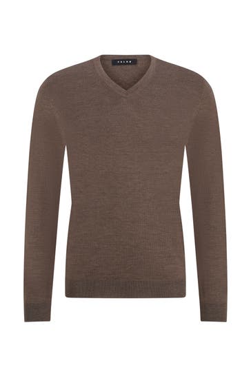 FALKE Pullover Pure Merino Wool bormio mel. (5112)
