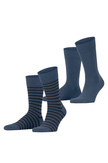 ESPRIT Socken Fine Stripe 2-Pack blueb.peel (6220)