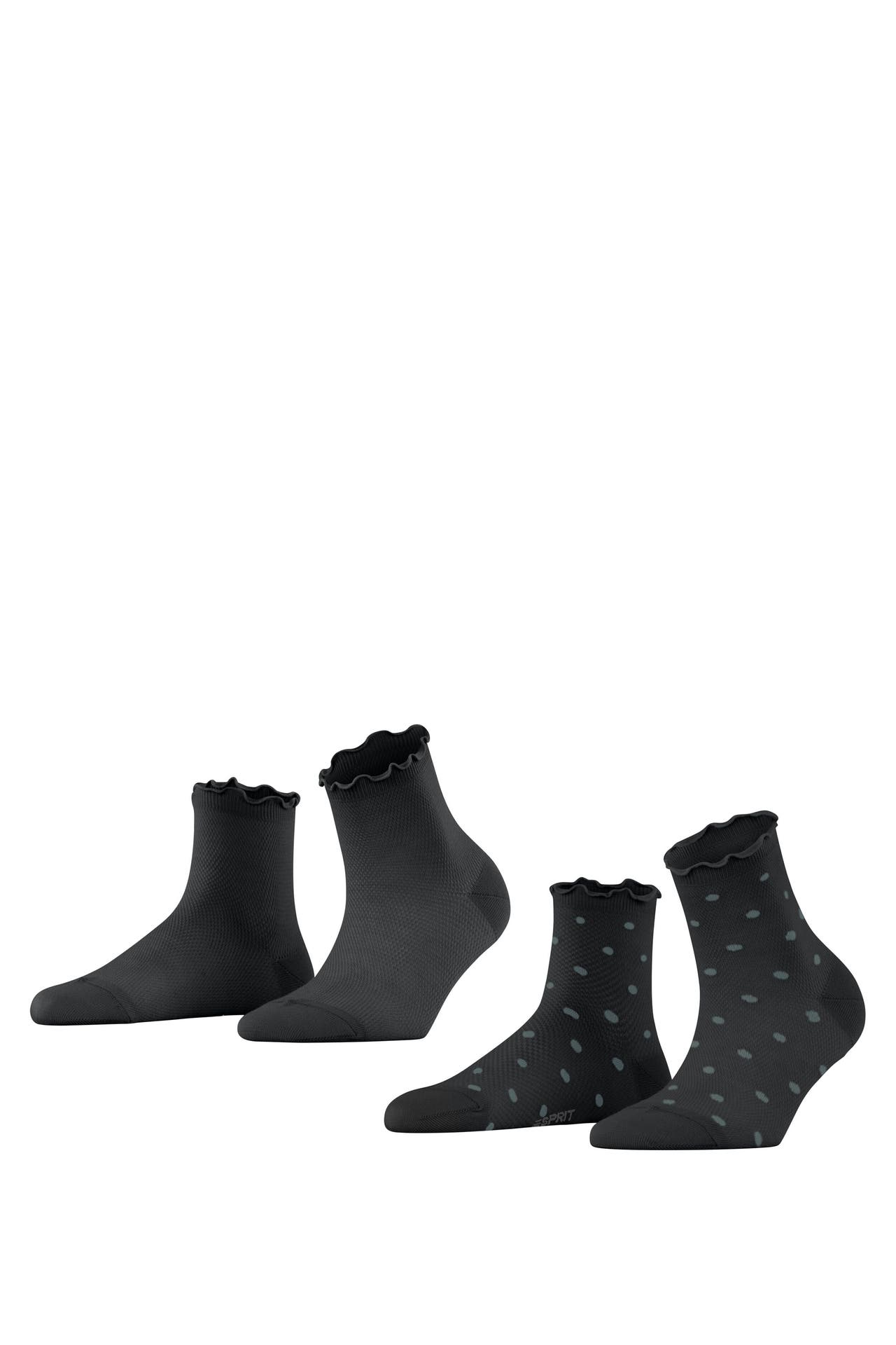 ESPRIT Socken Mesh Dot 2-Pack black (3000), Bild 1