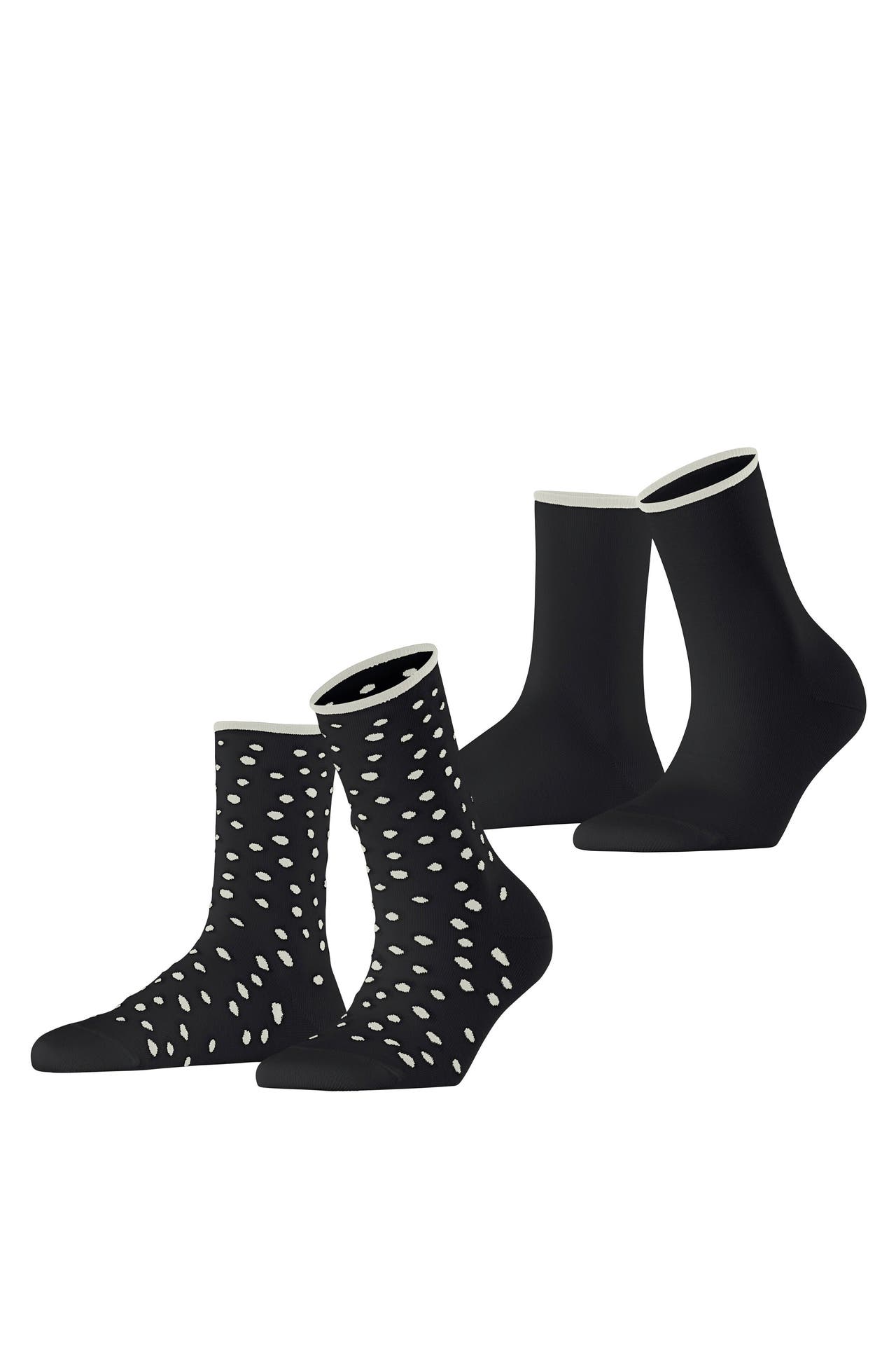 ESPRIT Socken Sketched Dot 2-Pack black (3000), Bild 1