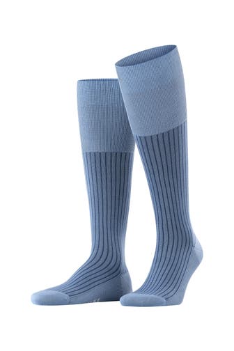 FALKE Socken Oxford Stripe dusty blue (6845)