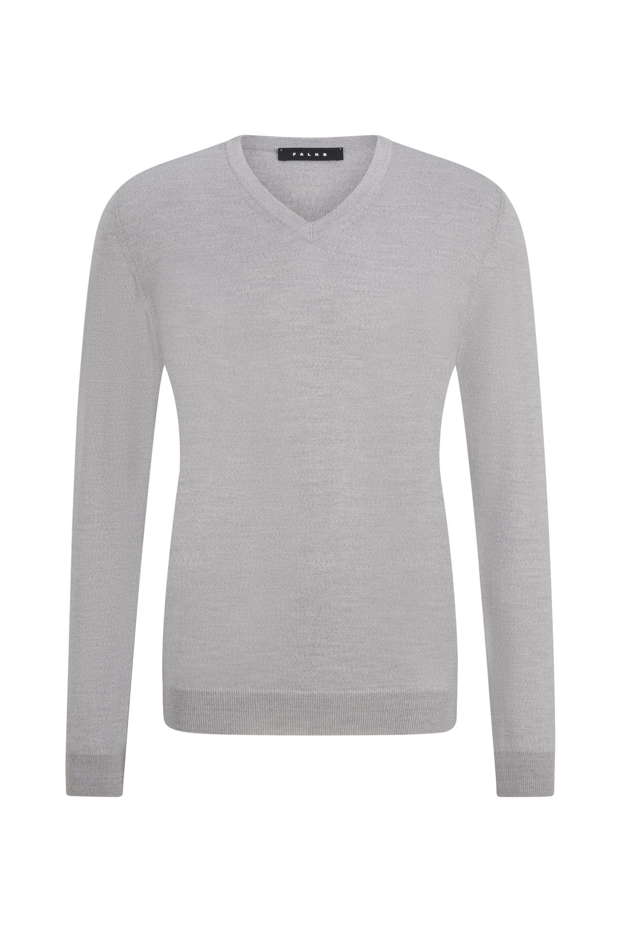 FALKE Pullover Pure Merino Wool light grey (3400), Bild 1