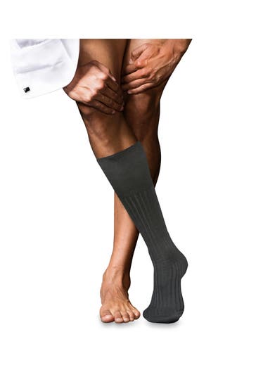 FALKE Socken No. 13 Finest Piuma Cotton anthracite mel. (3095)