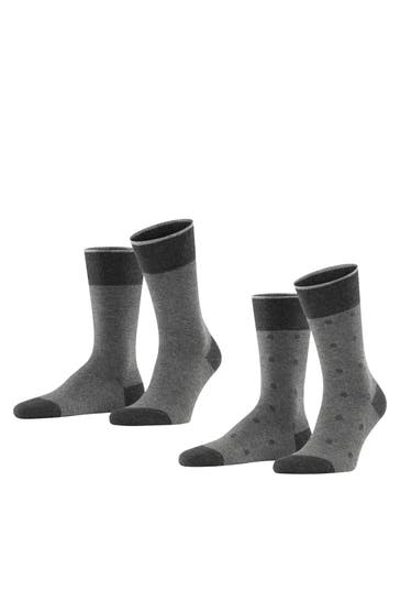 ESPRIT Socken Piqué Dot 2-Pack anthra.mel (3081)