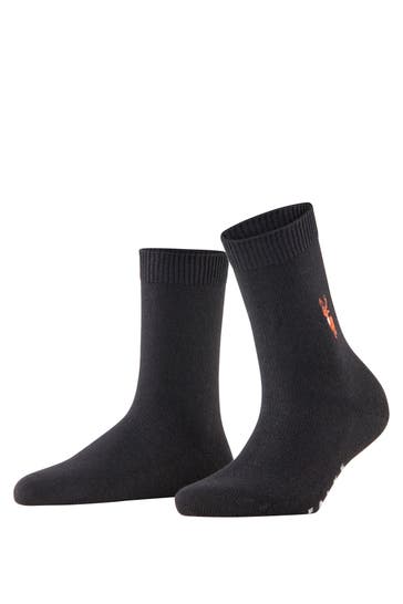 FALKE Socken Cosy Wool Reindeer X-Mas black (3000)