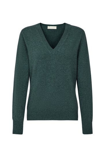 FALKE Pullover Pure Cashmere tundra pine (7117)