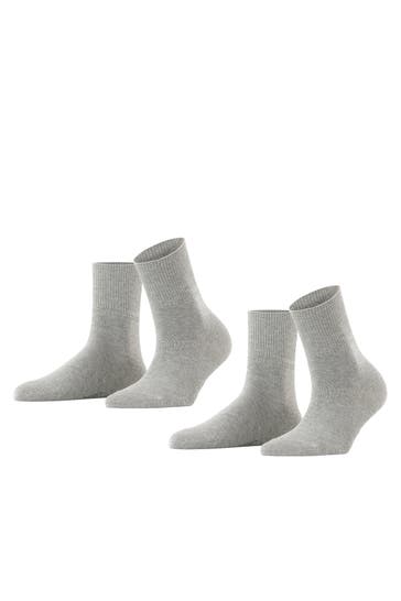 ESPRIT Socken Ribbed Cuff 2-Pack light grey (3400)