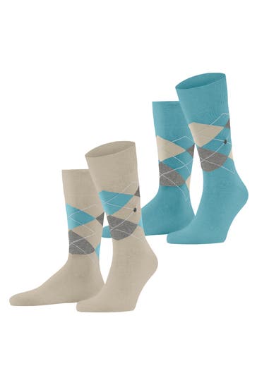 BURLINGTON Socken Everyday Argyle zement (4077)