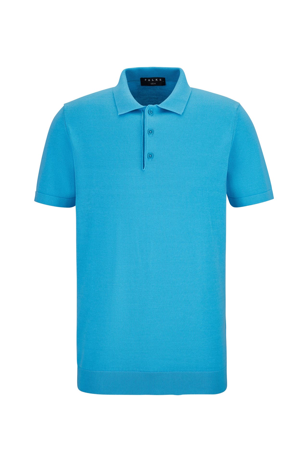 FALKE Polo-Shirt Pure Cotton azzurro (6894), Bild 1