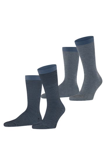 ESPRIT Socken Allover Stripe 2-Pack sortiment (0100)
