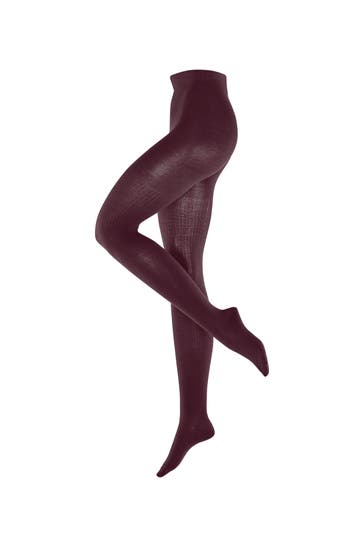 BURLINGTON Strumpfhose Rib Couture claret (8435)