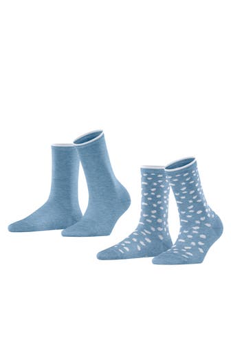 ESPRIT Socken Irregular Dot 2-Pack jeans (6458)