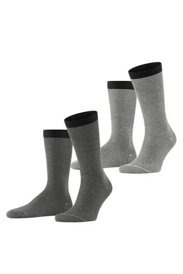 ESPRIT Socken Allover Stripe 2-Pack sortiment (0050)