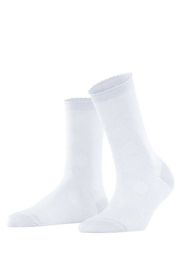FALKE Socken Grainy Dot white (2000)