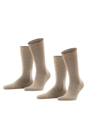 ESPRIT Socken Basic Wool 2-Pack nutmeg mel (5410)